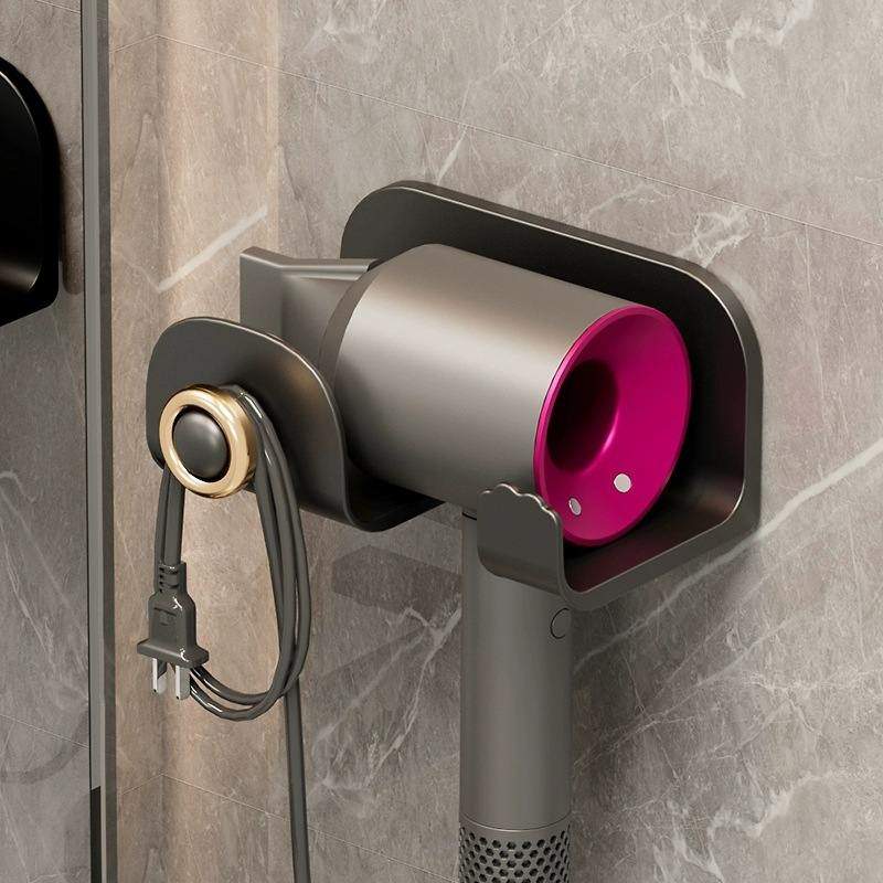 吹风机置物架浴室免打孔电吹风支架厕所卫生间墙面壁挂式收纳架