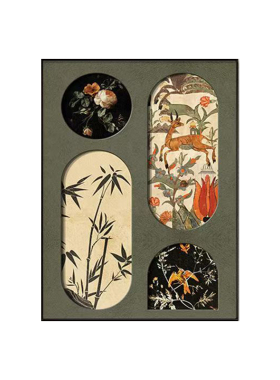 中古风法式电表箱遮挡装饰画