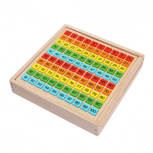 百数板蒙氏数学教具数字启蒙学习算数感神器加减法幼儿童益智玩具