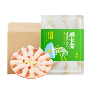 怡力商用魔芋结整箱500克*25袋0脂低卡魔芋丝结双层加厚纸箱发货