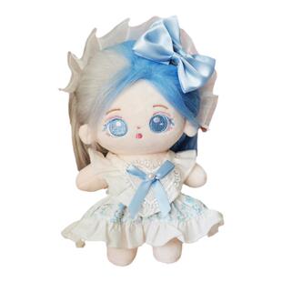 棉花娃娃衣服娃衣20cm秋冬圣诞过年玩偶的服装送头饰小配件配饰