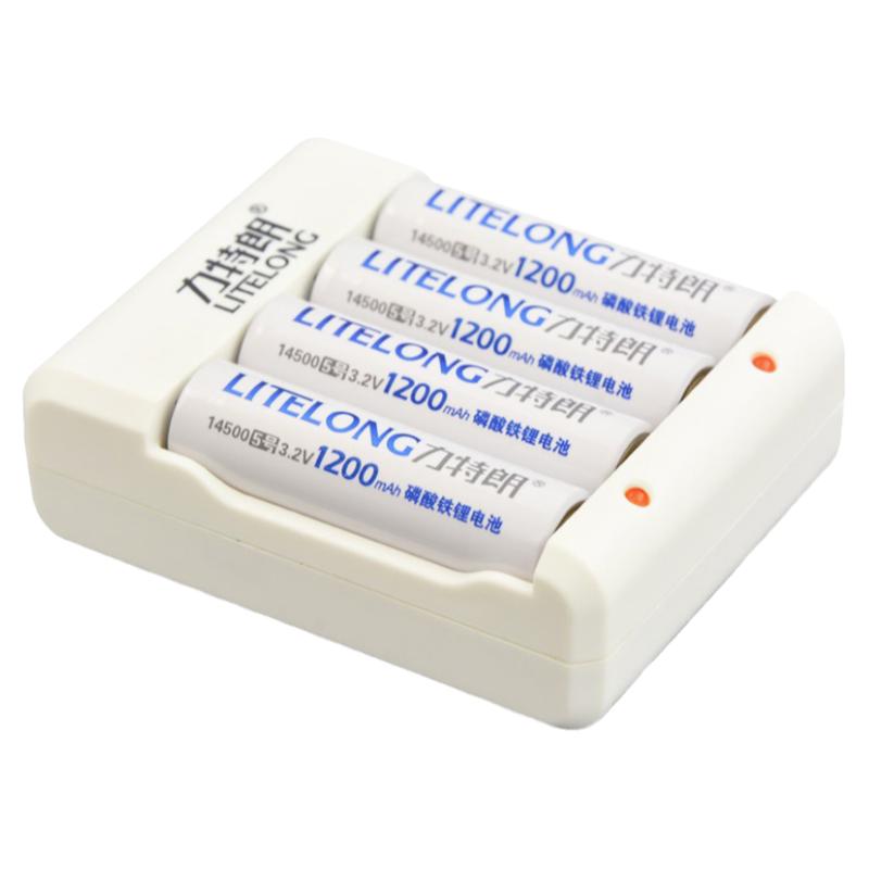 力特朗 5號(hào)14500磷酸鐵鋰電池 3.2v 5號(hào)充電鋰電池五號(hào)AA套裝數(shù)碼相機(jī)指紋鎖玩具游戲手柄可替1.5v鋰充7號(hào)