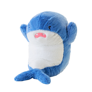 无限元气幻象 kkv正版鲨鱼玩偶毛绒河豚抱枕靠垫娃娃睡觉公仔礼物