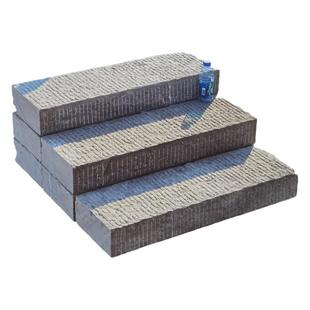 定制天然青石板台阶石防滑脚踏石园林别墅庭院户外凿道仿古铺路石