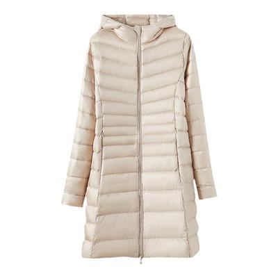 lovete夏梵休闲风显高连帽羽绒服