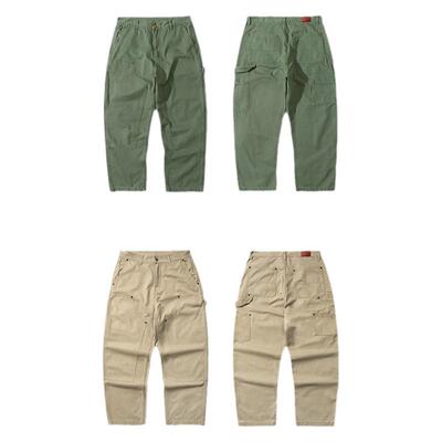 PrideUnion做旧磨破伐木工装裤