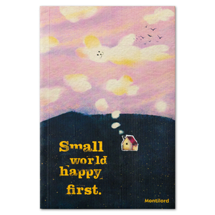 『Montilord』厚笔记本A5横线厚纸兔兔的快乐PLUS记事本护眼高效简平摊顺滑天空白云浮想ins风高颜值小本本