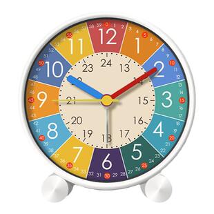 早教儿童小闹钟女孩自律男孩桌面起床神器钟表学生用专用学习时钟