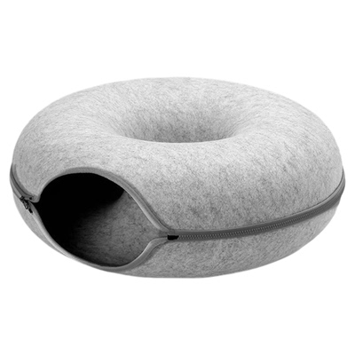 猫窝四季通用毛毡款甜甜圈猫隧道