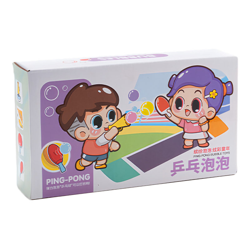 儿童吹泡泡乒乓球玩具可拍打
