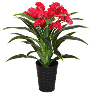 仿真花蝴蝶兰跳舞兰客厅室内大型落地植物装饰花草盆栽景假花摆件