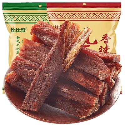 比比赞风干猪肉干耐嚼零食60根