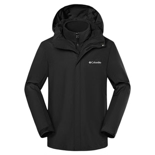 哥伦比亚Columbia户外男防水防风抓绒内胆三合一冲锋衣外套XE5405