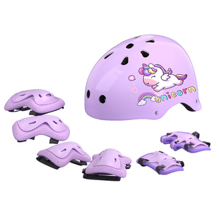 儿童轮滑护具溜冰鞋护膝套装骑行头盔滑板平衡自行车专业护肘防摔