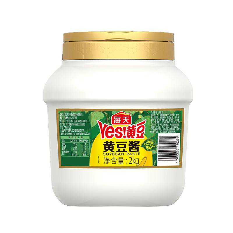 海天YES黄豆酱粒粒黄豆看的见