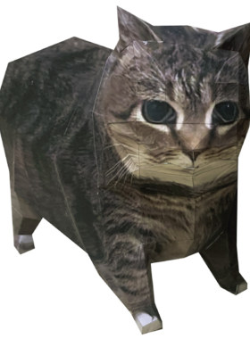 huh网红oiiai猫香蕉猫纸模型图纸