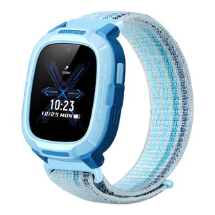 适用于米兔7a手表表带C7A升级款尼龙回环魔术贴腕带7A编织MTSB27XUN儿童电话中小学男女生透气弹力亮色替换带