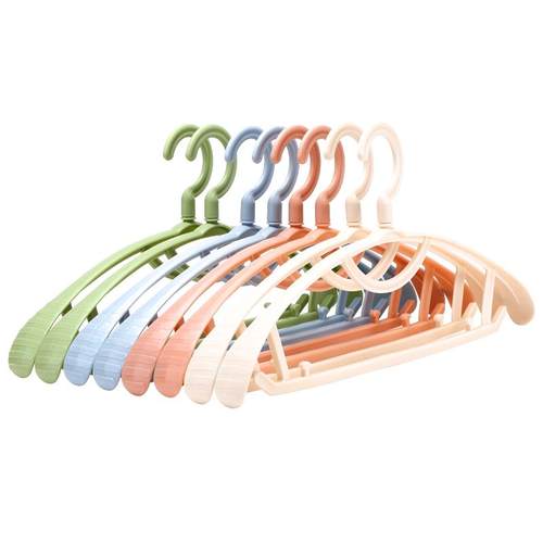 无痕衣架防肩角不起包不鼓包塑料宽衣架家用挂衣加粗加大衣柜专用