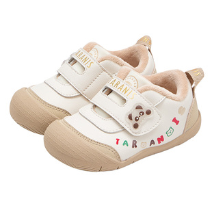 泰兰尼斯童鞋冬季新款步前鞋女童加绒保暖男宝宝婴幼儿宝宝赤足鞋