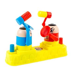 儿童攻守双人对战亲子互动小人桌面游戏类男孩益智对打机玩具打头