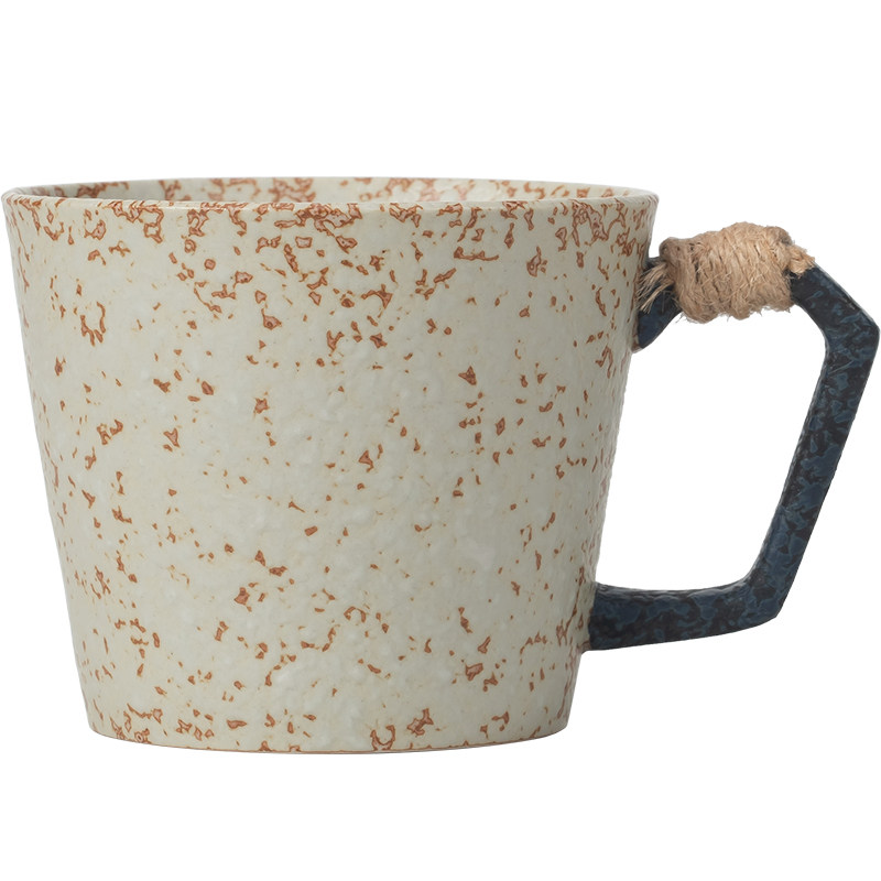 复古窑变釉下彩宽口咖啡杯