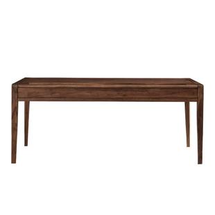 北美黑胡桃木书桌实木长方形写字台北欧家用书房办公桌成人电脑桌