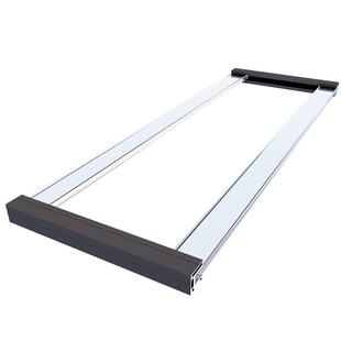 道格斯隐形透明窗户防护栏高层儿童防坠网内开外开窗户推拉系统窗