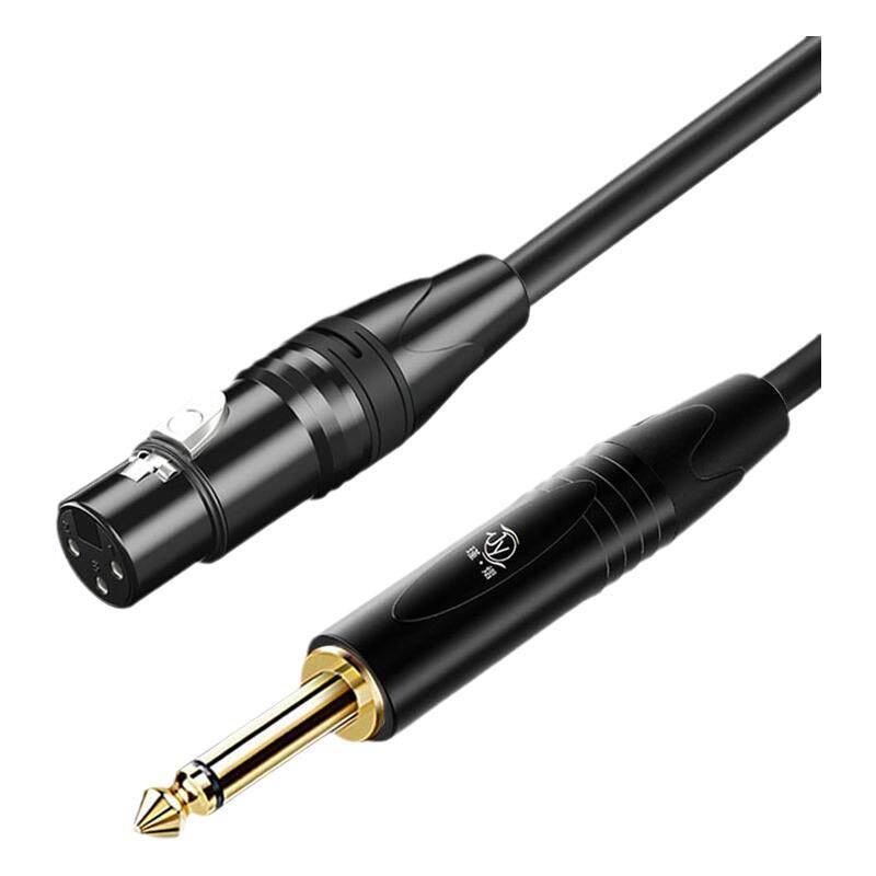 6.5转卡农公母麦克风音频线话筒线卡侬转6.5功放音响连接线卡农线