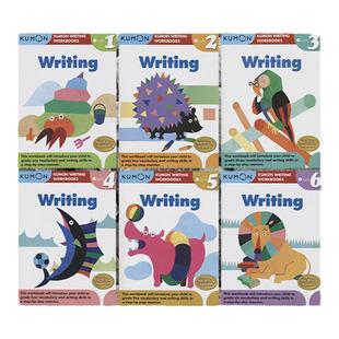 Kumon Writing Workbooks Writing Grade 1-6年级小学英语写作教辅 kumon公文式教育英语练习册 6-12岁 15分钟练习提高英语写作