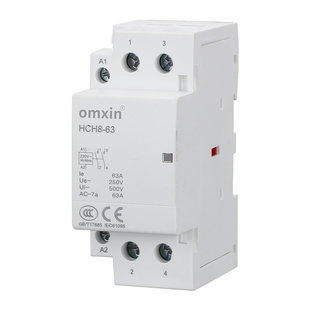 家用交流接触器导轨式小型HCH8-20A/25A/40A/63A/2P单相100A