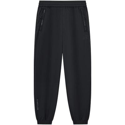 特步运动裤秋季男款宽松九分裤百搭通勤束脚卫裤锥形梭织休闲长裤