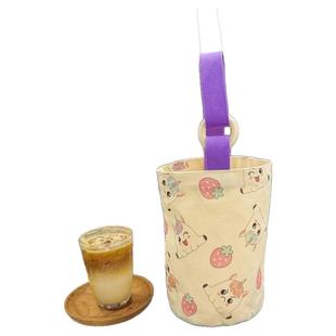 帆布手提礼品袋儿童伴手礼礼品包插画水桶手提包童趣涂鸦小拎包