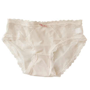 森日和叶夏季蕾丝网纱内裤女生2026新款纯欲甜美风薄款女士三角裤
