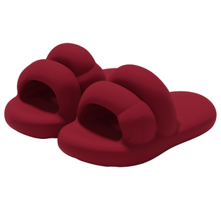 猫爪凉拖鞋女夏季厚底踩屎感4.0cm软底外穿胖墩墩红色本命年拖鞋