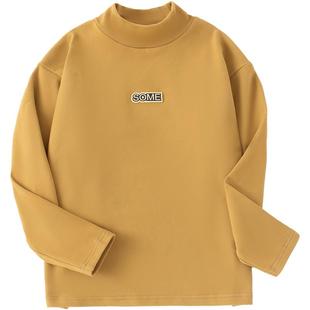 小象汉姆童装男童打底衫冬新款2026儿童内搭长袖T恤男孩上衣潮