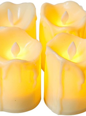 暖色无烟电子小蜡烛装饰场景布置