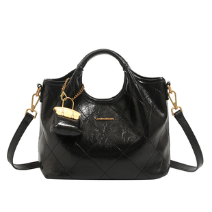 香港品牌软皮包包女小众高级感手提包百搭子母包通勤单肩斜挎包女