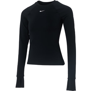 nike耐克女子BASELAYER运动训练修身打底长袖T恤锐力FV7846-010