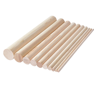 圆木棒实木棍挂衣杆支撑架长短圆柱形木条定制手工模型材料长木棍