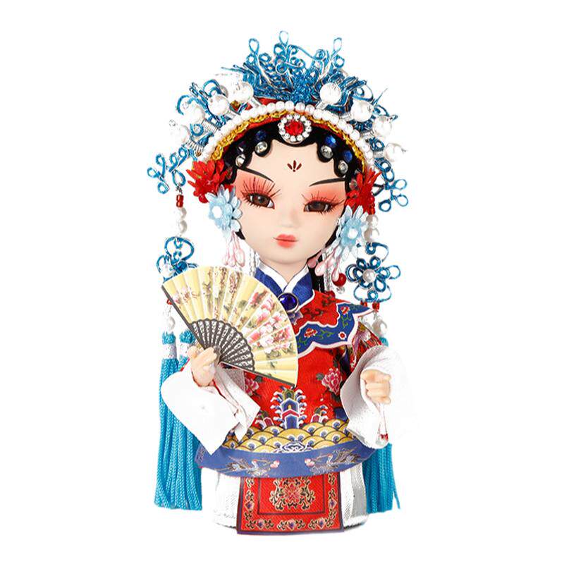 小张工作室昆曲绢人中国风摆件