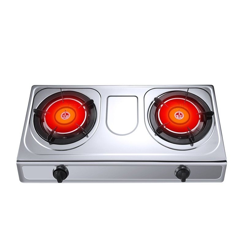 Redsun/红日 ES3E908C液化气天然气燃气灶台式猛火家用不锈钢炉灶
