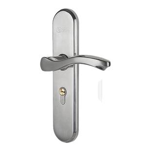 玥玛卧室门锁套装免改孔室内房间门不锈钢通用型家用实木门把手锁