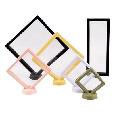 盲盒手办粘土PE膜防尘悬浮展示盒