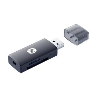 HP惠普相机sd卡多合一读卡器tf内存卡usb3.0读取器连接手机电脑两用安卓苹果type-c通用高速ccd存储卡转换器
