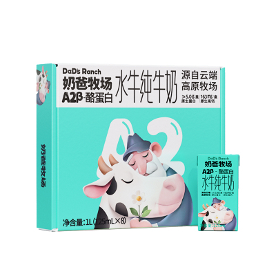 奶爸牧场A2β酪蛋白125ml水牛奶