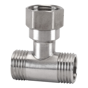 304不锈钢水管接头4分三通弯头对丝内外丝直接直通连接头配件大全