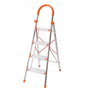 不锈钢梯子家用折叠梯加厚室内楼梯踏步台阶铝合金人字梯扶手梯米