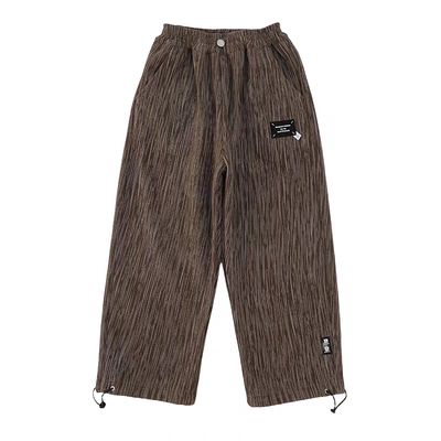 男童一体加绒运动裤秋冬装长裤潮