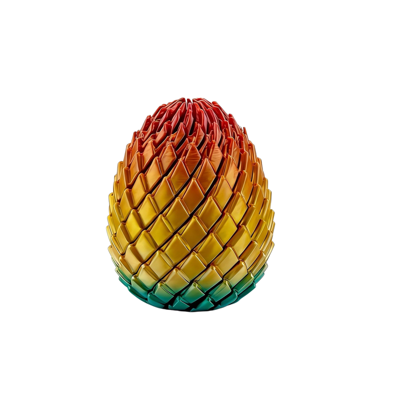 3D打印玩具解压龙蛋旋转变形球史莱姆球创意儿童成人手指解压神器