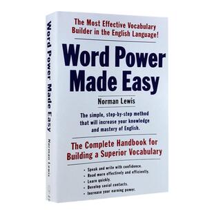 WordPower 单词的力量英文原版词典 Word Power Made Easy 英语单词学习方法工具书可搭merriam webster Vocabulary英英韦氏字词典